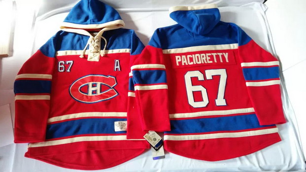 Montreal Canadiens #67 Max Pacioretty Red Old Time Hockey Hoodie Montreal Canadiens #67 Max Pacioretty Red Old Time Hockey Hoodie